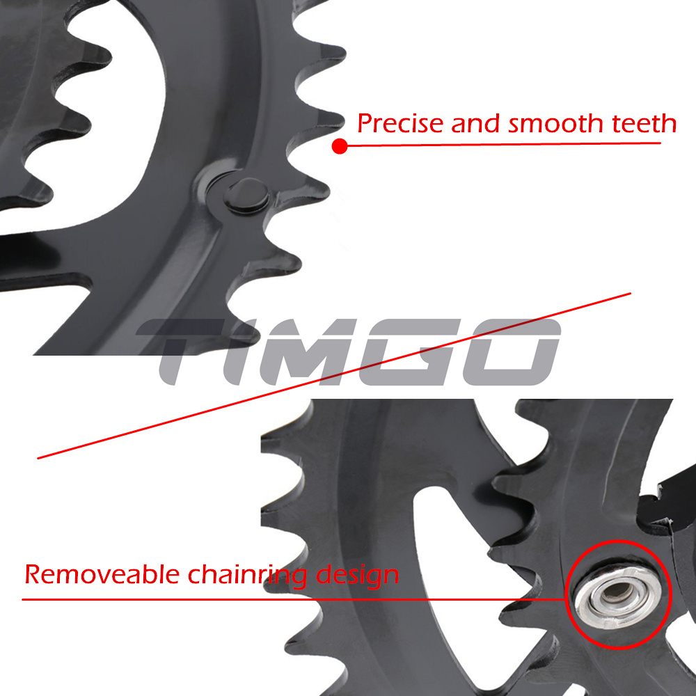 Jiankun Road Bike 2×9/10/11 Speed Crankset 50-34T 53-39T Hollowtech ...