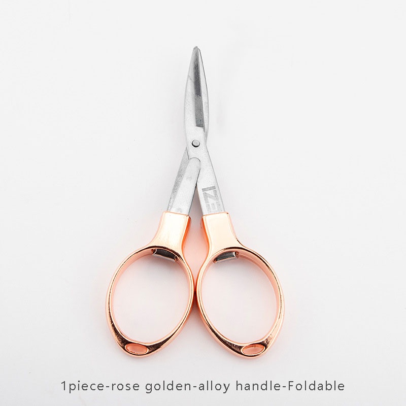 Mini delicate folding scissors Zinc alloy 8-shape d stretch Paper ...