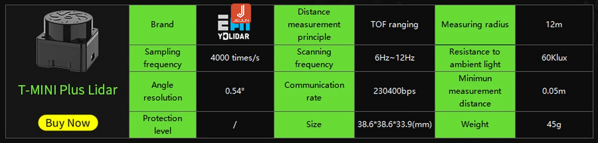YDLIDAR X3 LiDAR 360-degree ranging sensor module car navigation ...