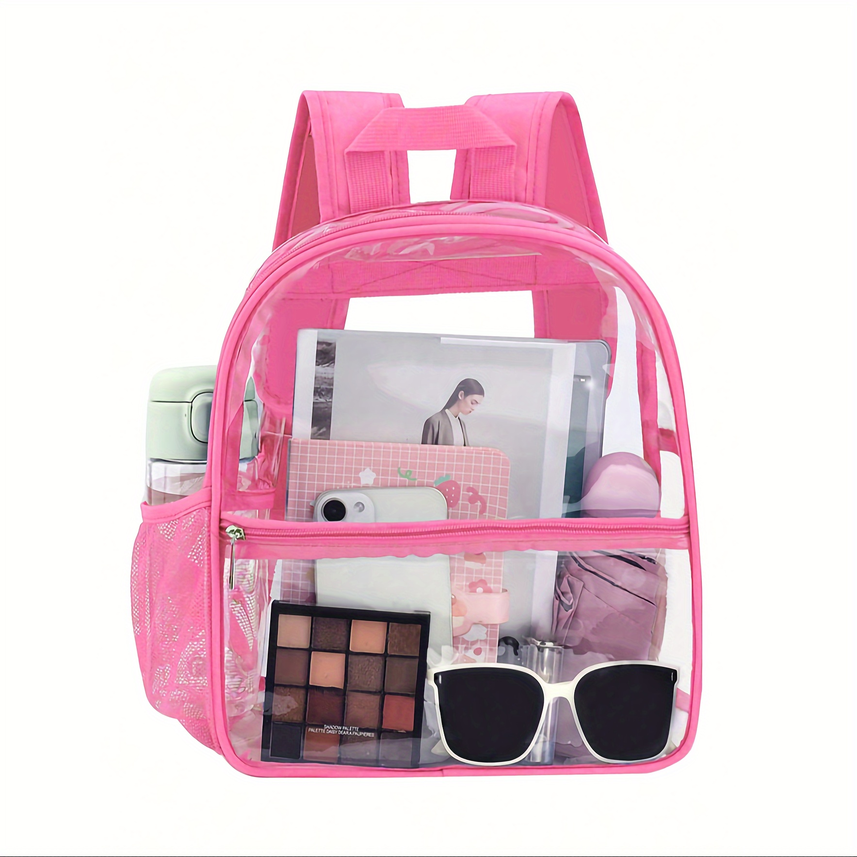 1 Piece PVC Transparent Fashion Backpack Outdoor Travel Waterproof ...