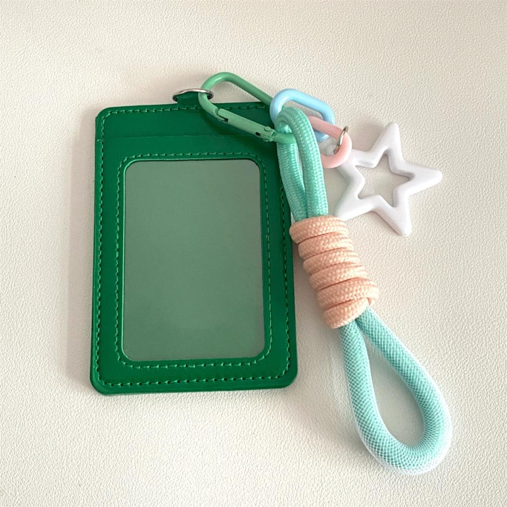 Black Photocard Holder & Lanyard Phone, Aesthetic ID Card Holder Cute ...