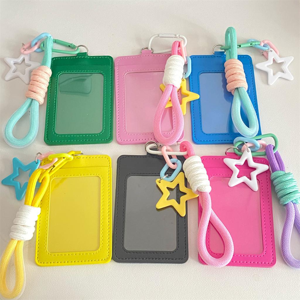 Black Photocard Holder & Lanyard Phone, Aesthetic ID Card Holder Cute ...