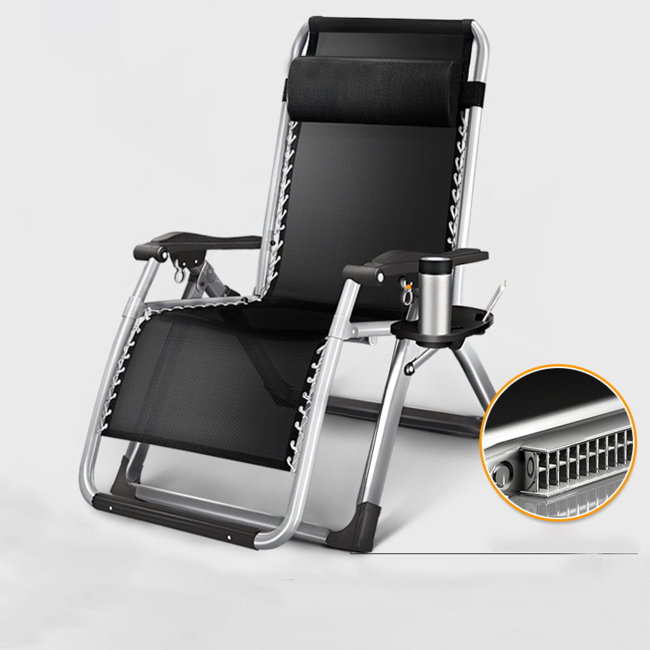GC Foldable Zero Gravity Reclining Chair Folding Bed/Chair with ...