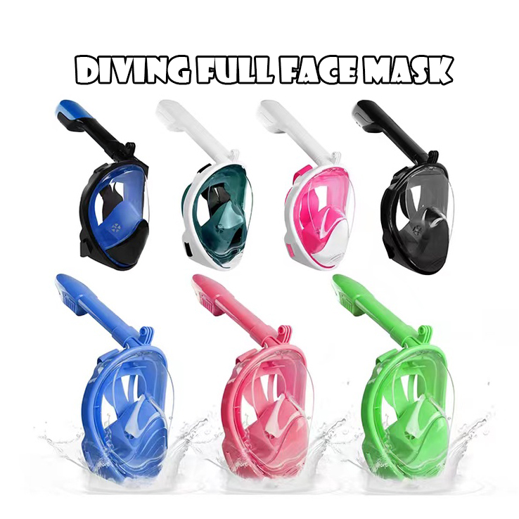 Full Face Snorkeling Set Anti Leak Easy Breathing Diving Mask ...