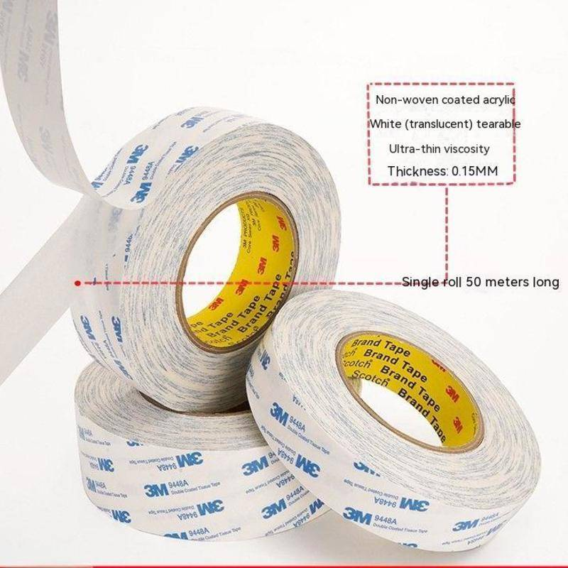 Thin Double-Sided Tape Super Strong Sticky Woodworking Tape With Acrylic Transparent Adhesive, For Arts & Crafts, Anti Cat Scratch, Fixed Carpet, Paste Photos - Thin Double-Sided Tape, Sticky Woodworking Tape