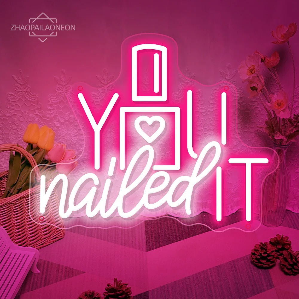 Nails Salon LED Neon Sign Business For beauty Salon Nails Shop Room ...