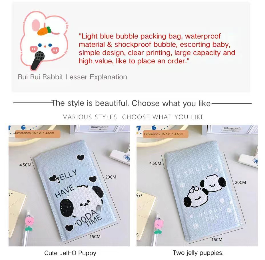 Cute puppy Express package gift storage Waterproof shockproof self ...