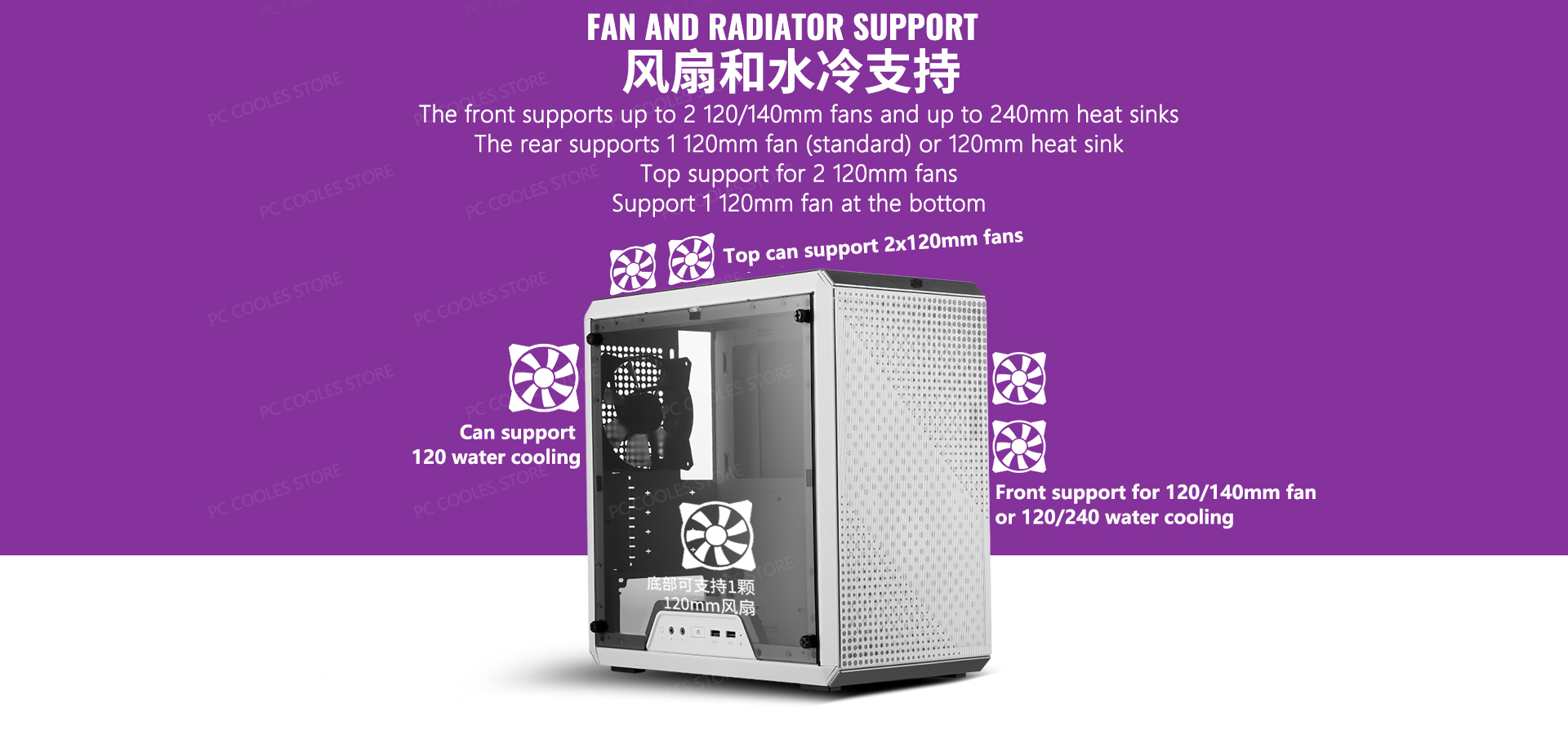 Cooler Master Q300L Q500L Mini ITX Case Side Transparent Desktop ...