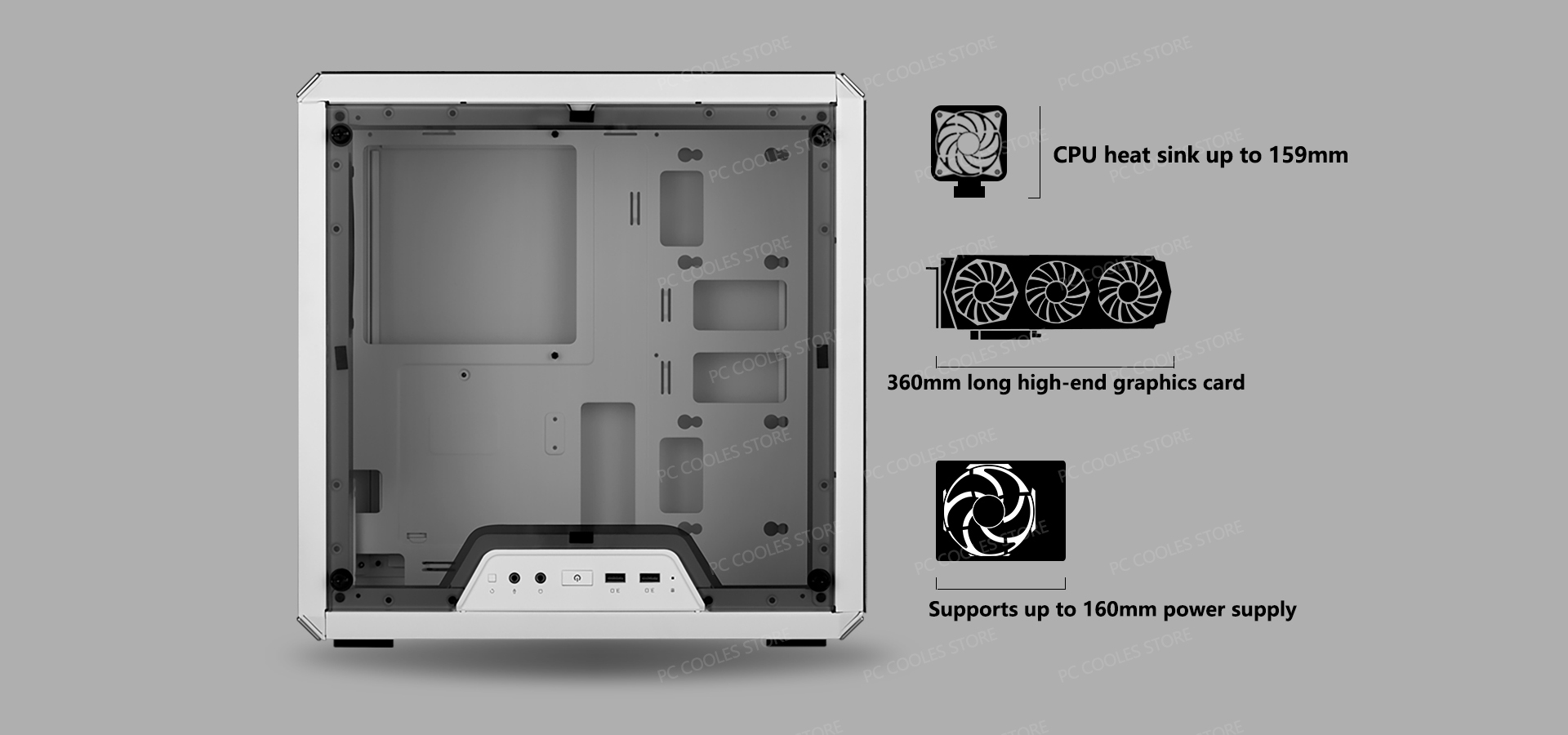 Cooler Master Q300L Q500L Mini ITX Case Side Transparent Desktop ...