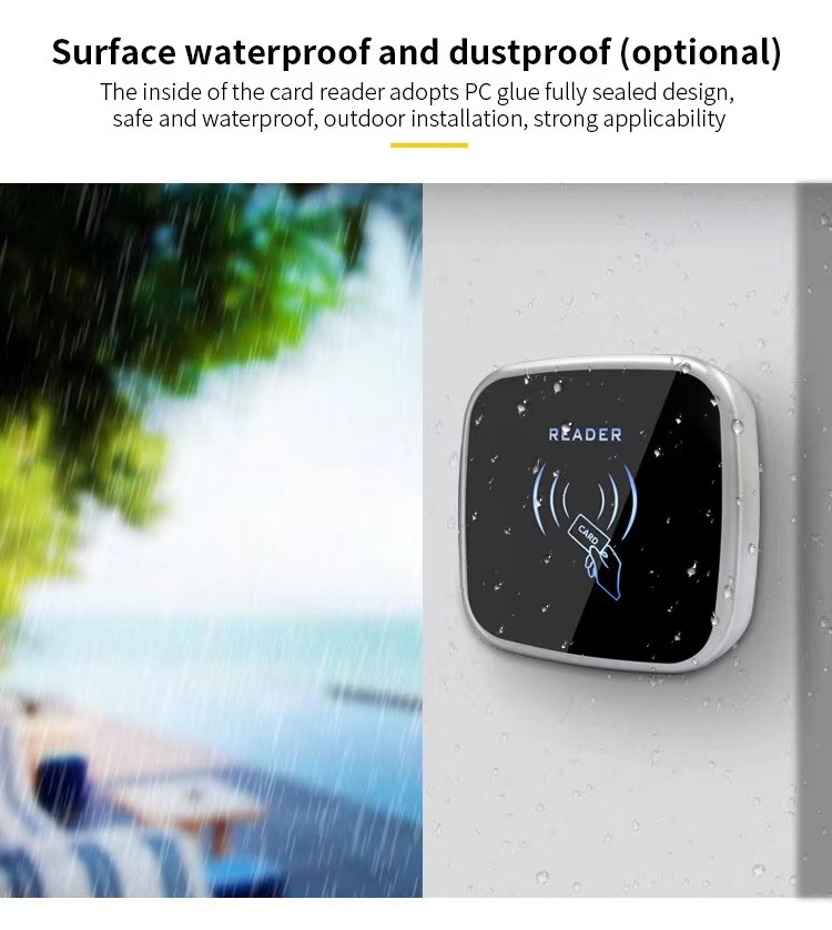 IP65 Waterproof RFID Card Reader Wiegand 26 output Access Control Slave ...