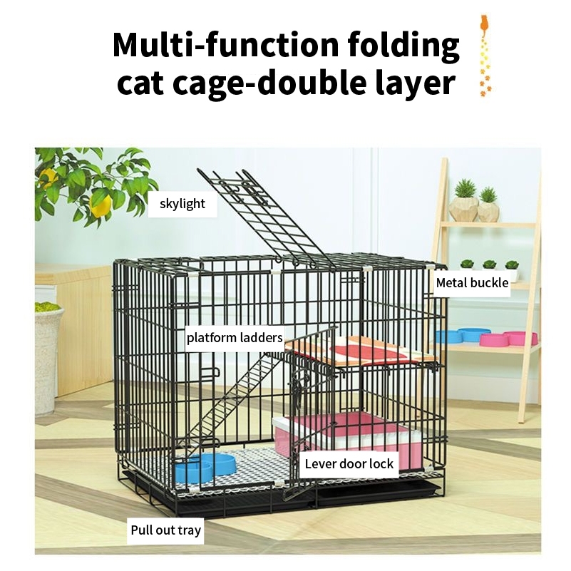 Rabbit Cages With Free Poop Tray pet carrier Easy To Install Large ...
