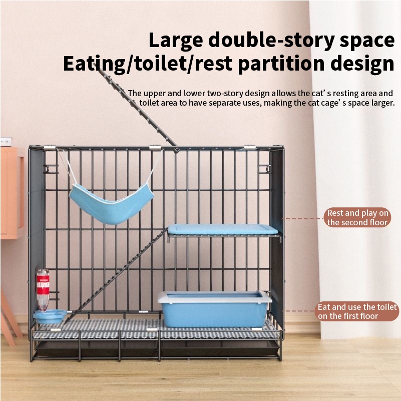 Rabbit Cages With Free Poop Tray pet carrier Easy To Install Large ...