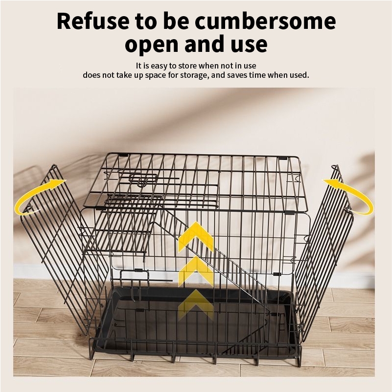 Rabbit Cages With Free Poop Tray pet carrier Easy To Install Large ...