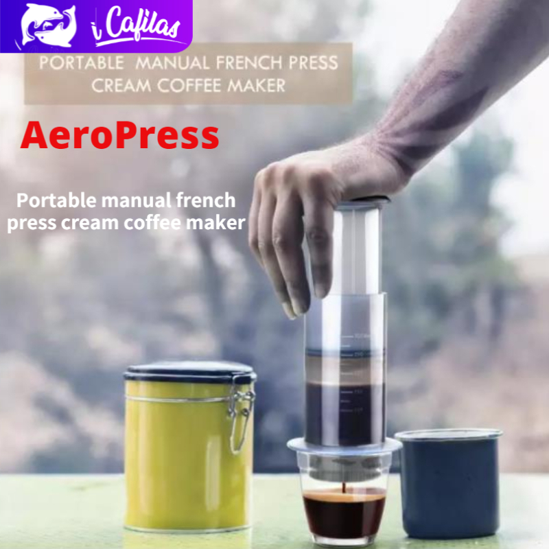 i Cafilas KF06 Compatible AeroPress Coffee Press Espresso Maker Coffee  Maker with 50pcs Filter