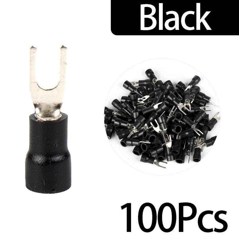 100PCS2-4 1.5-2.5mm ² AWG 16-14 blue copper brass insulated PVC ...