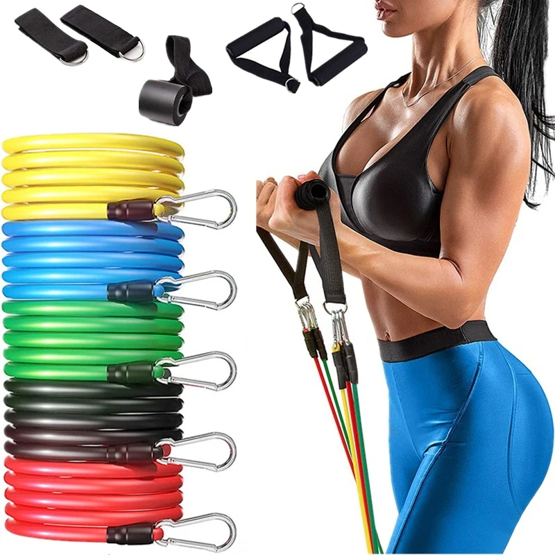 10 Piece/Set Fitness Resistance Bands Multifunctional Stretching