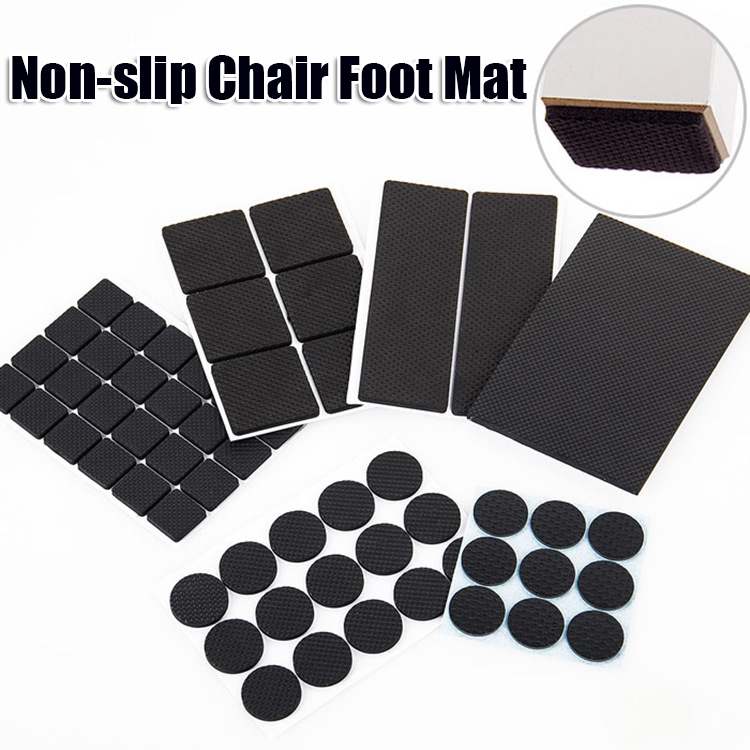 24/48pcs AntiSlip NoiseProof Mat Cover DIY Furniture Chair Leg Pad