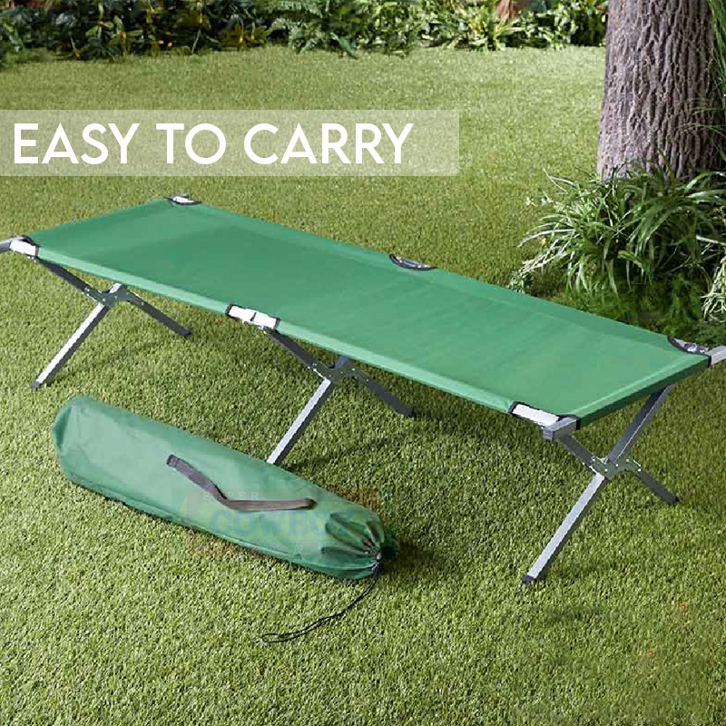 【Ready Stock】Camping bed foldable Portable Camping Folding Bed Outdoor ...