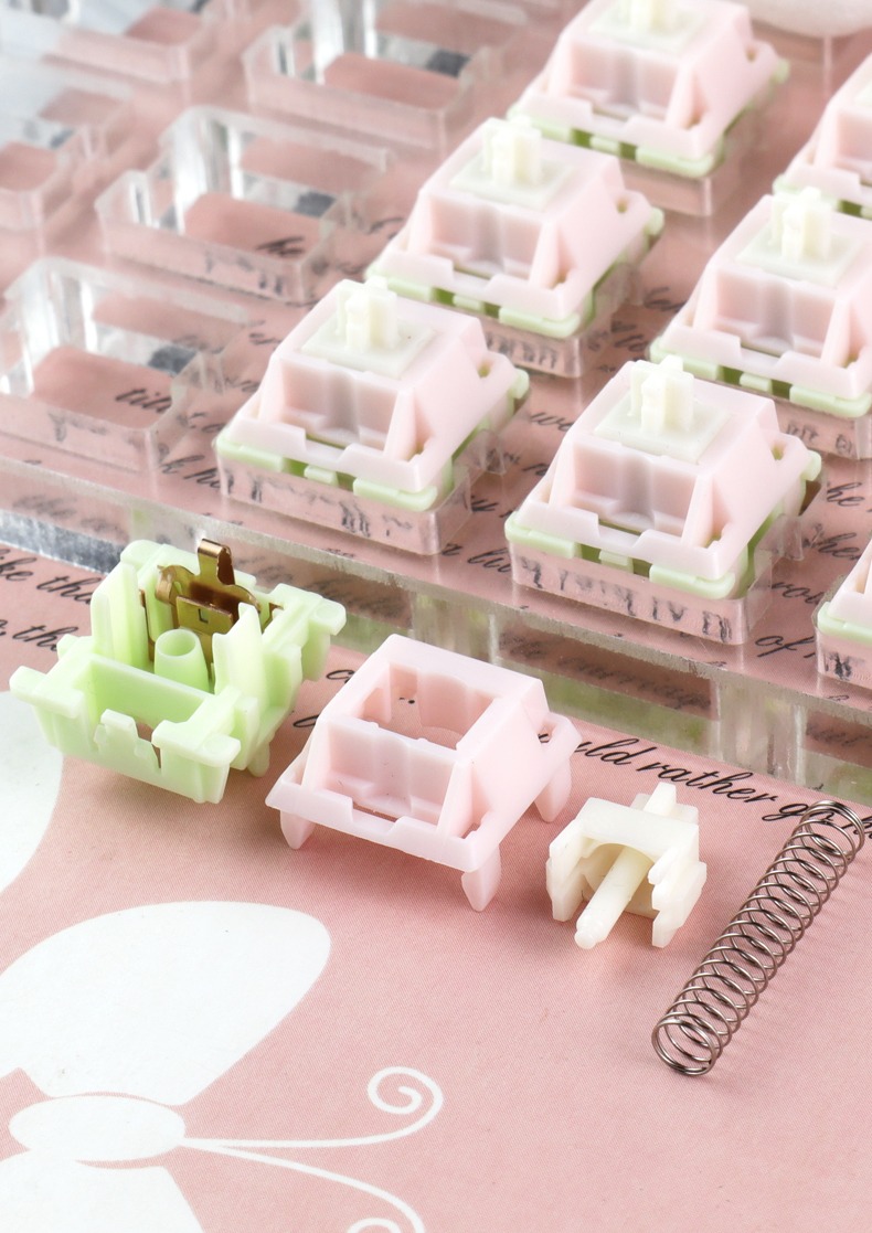 MMD VIVIAN Switch V2, 5pin Prelubricated Linear Creamy Switch For Customized Mechanical Keyboard (Color : 53g, Size : 35PCS