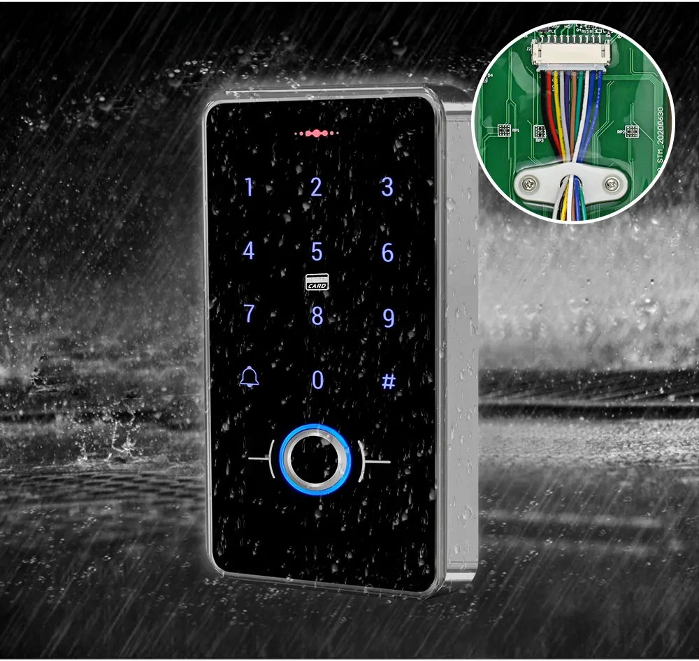 Fingerprint Door Access Control System Kit IP68 Waterproof Outdoor RFID ...