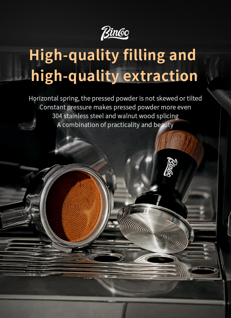 BINCOO Coffee Tamper Set Coffee Tamper Base Powder Spreader Tamping ...