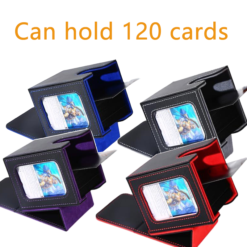 Card Deck Box with Transparent Window Can Holds 100+ Double-Sleeved ...