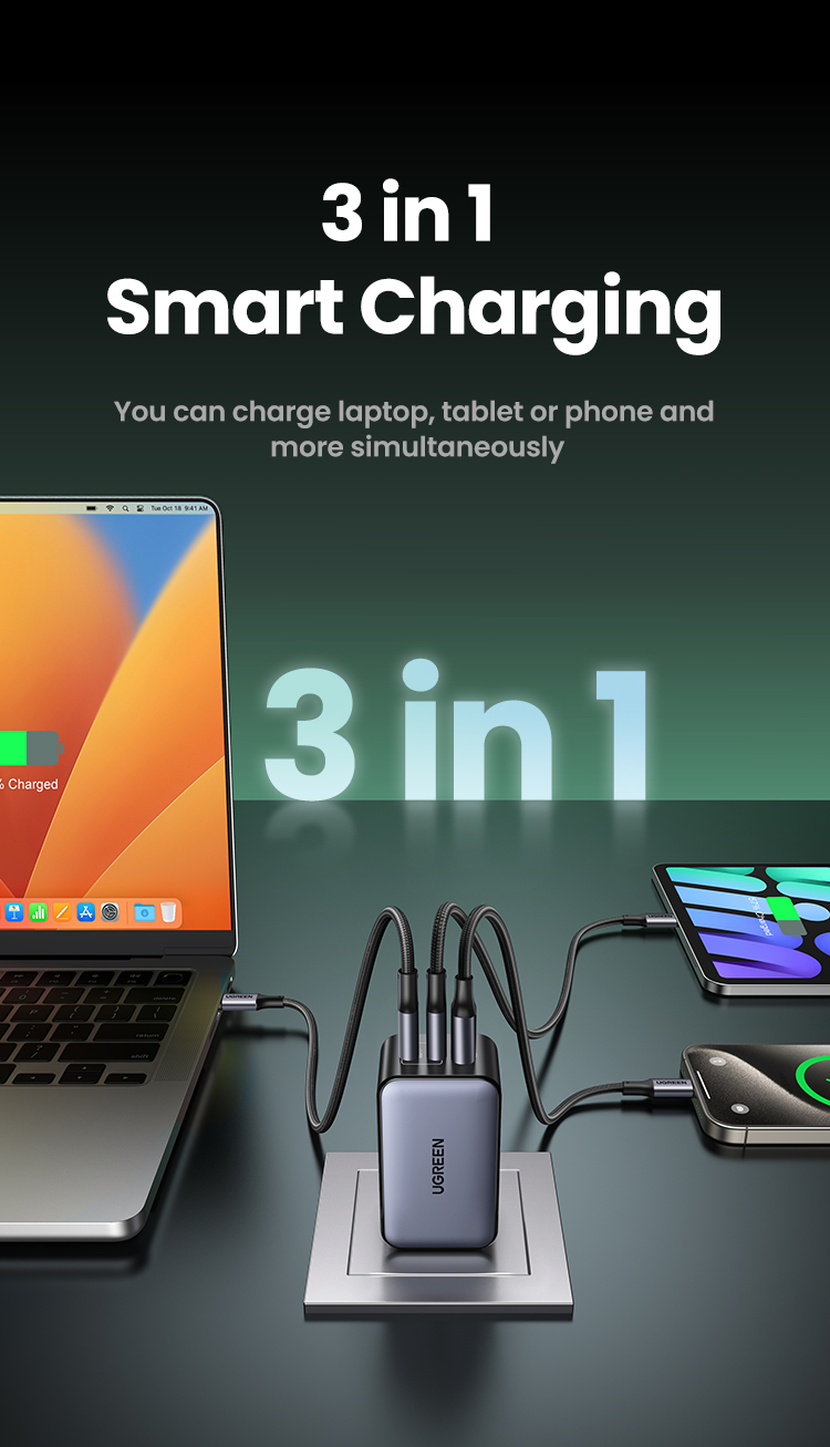 Iphone Charger UGREEN Nexode USB C Ladegeru00e4t 65W USB C