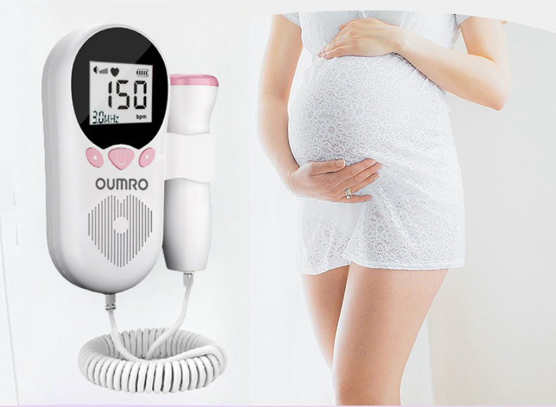 OUMRO Rechargeable Fetal Doppler Baby Heart Monitor Device Model HEM ...