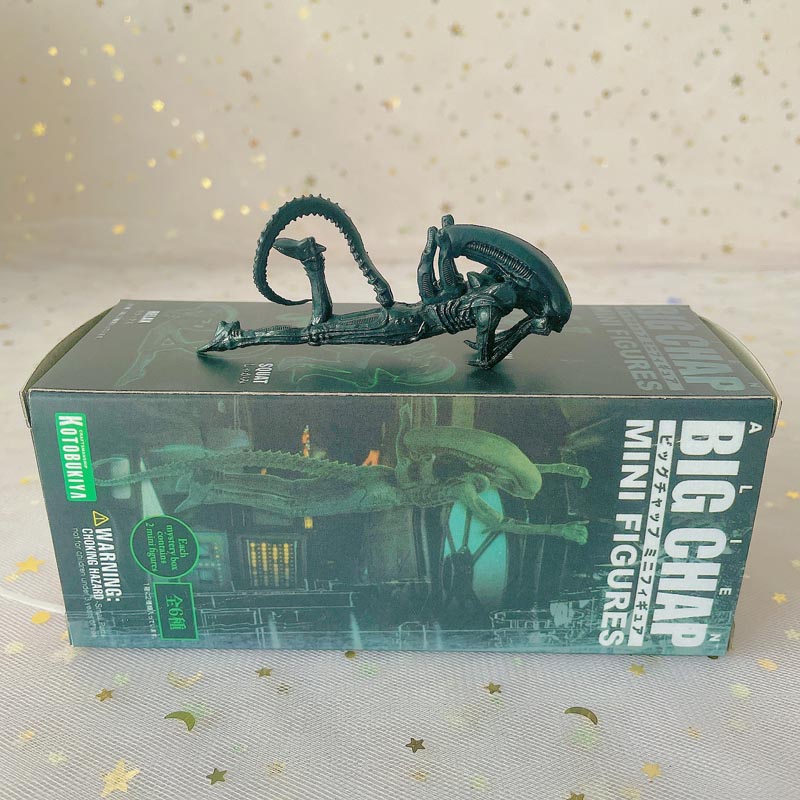 6Pcs 4-8cm Fire Girl Alien Chestburster Facehugger Figure Model Scene ...