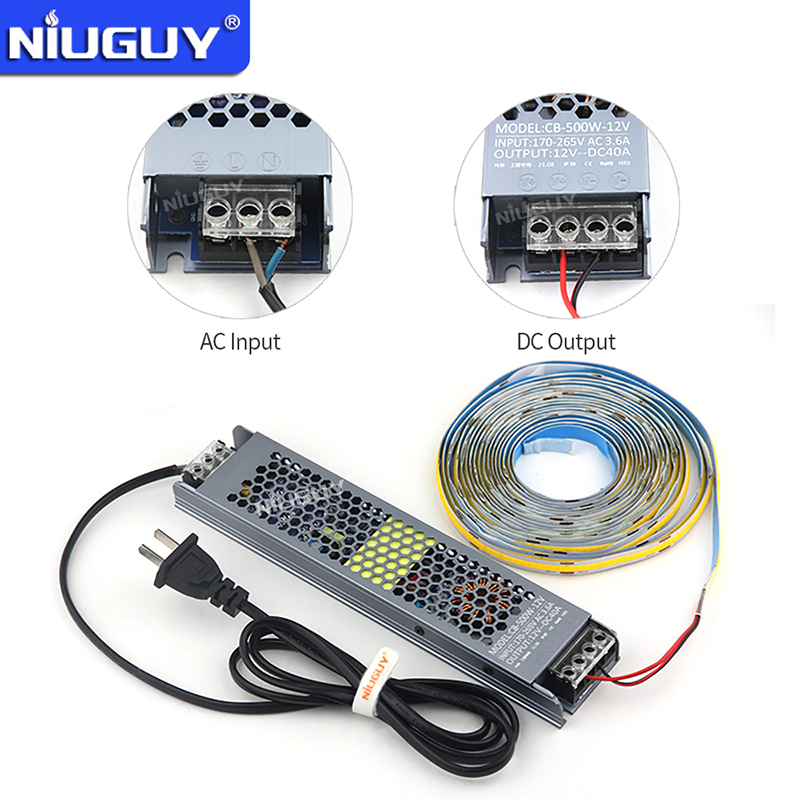 500W Ultra-Thin LED Driver Switch Power SupplyDC12V/24VTransformer ...