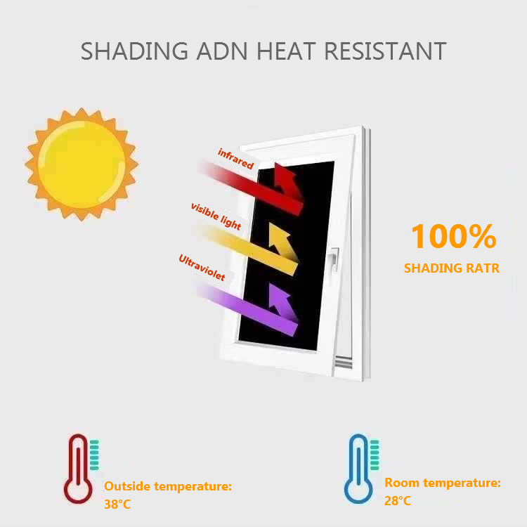 Black window sticker/opaque glass sticker/heat insulation sunscreen UV ...