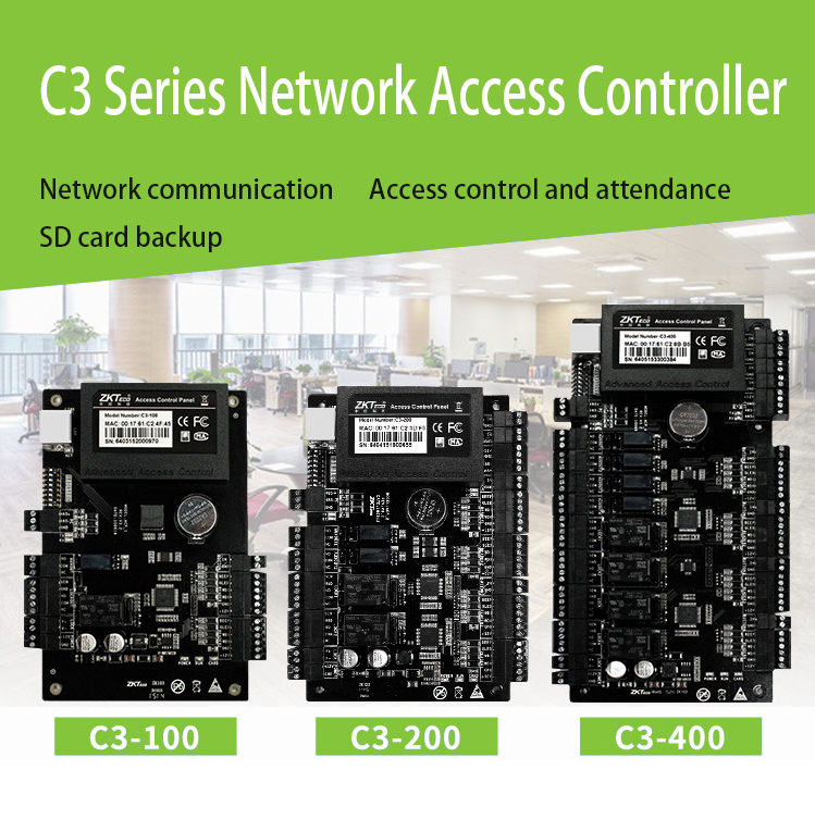 C3 Series TCP/IP Network Access Control Panel Board With Software For ...