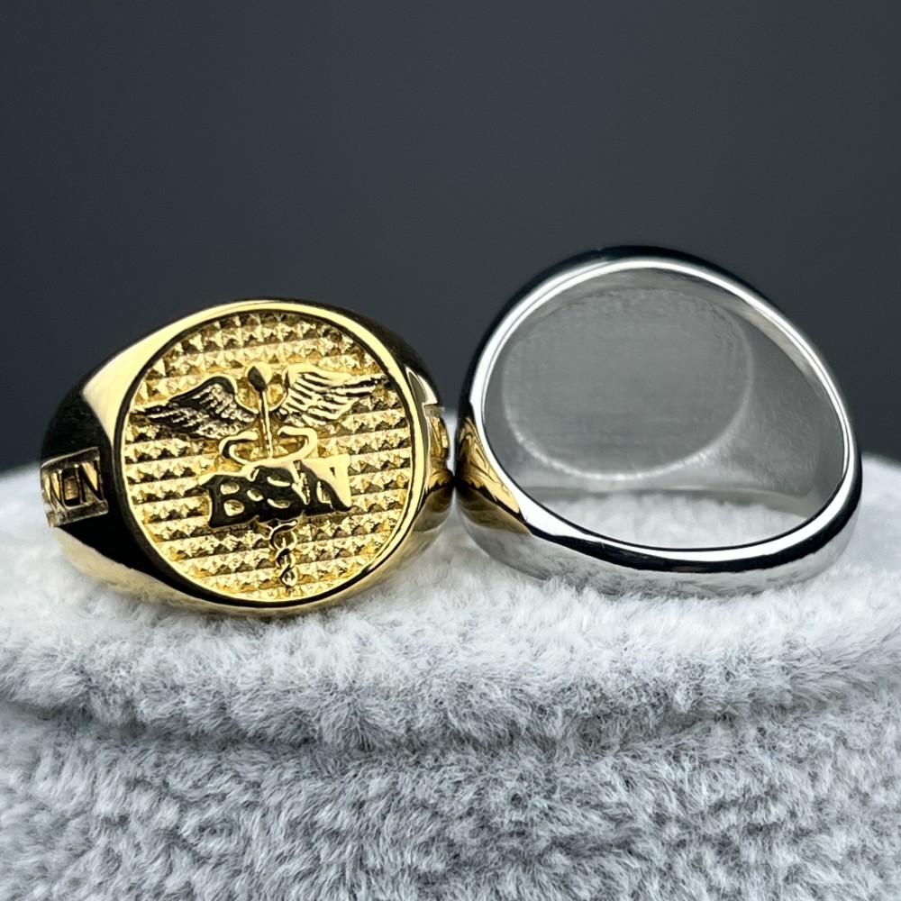 BSN 2024 Stainless Steel Ring for Ladies Philippine Nurse Size 5-11 ...
