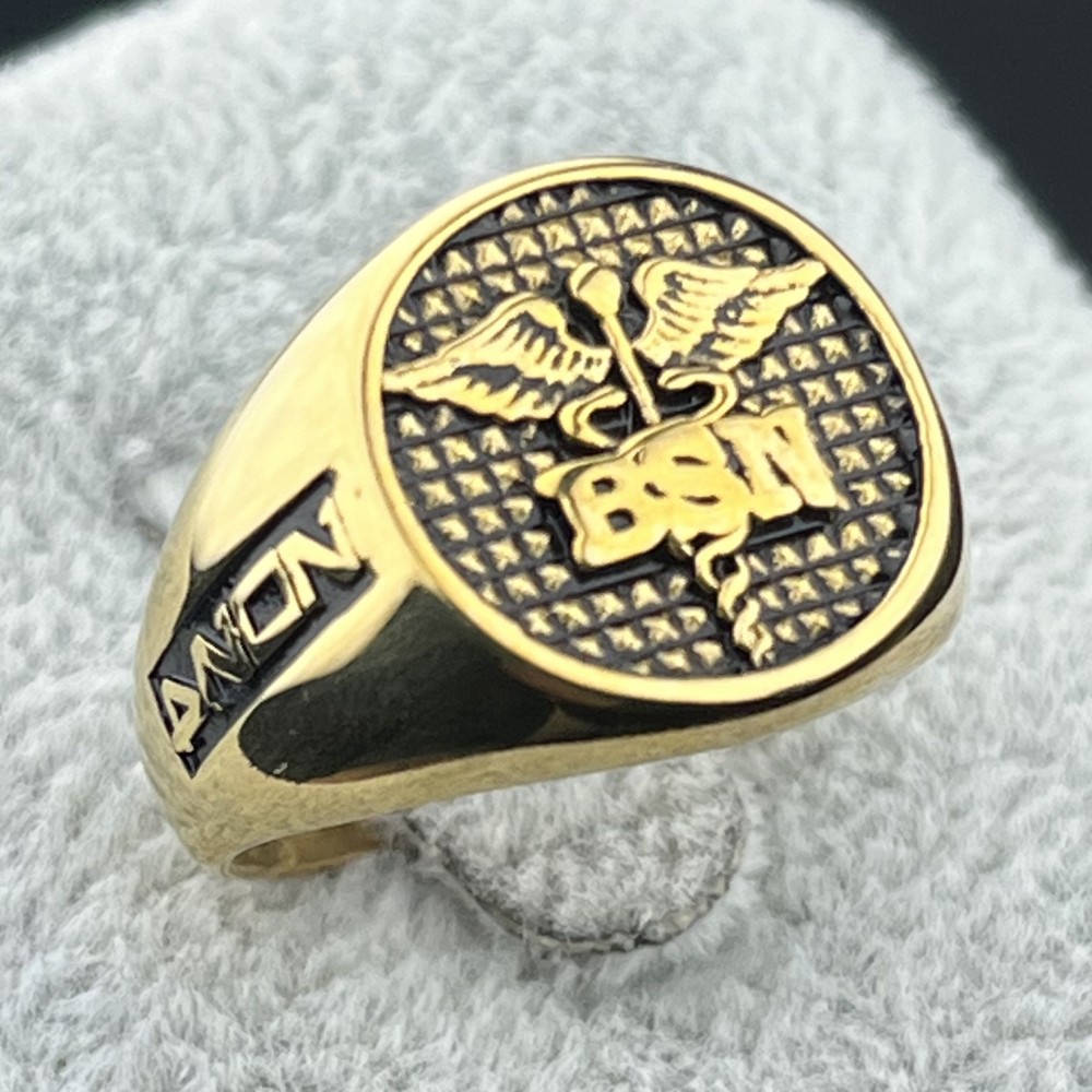 BSN 2024 Stainless Steel Ring for Ladies Philippine Nurse Size 5-11 ...