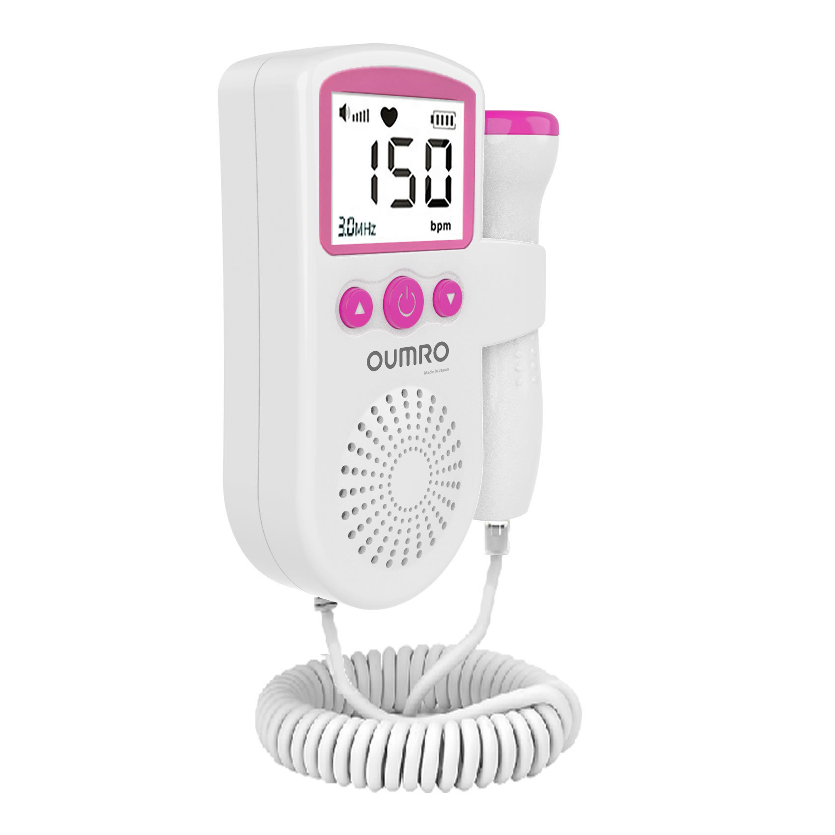 OUMRO Fetal Doppler Ultrasound Baby Heart Monitor with Gel 250ml ...