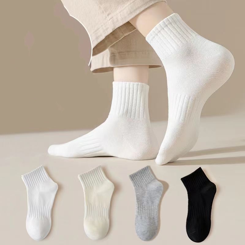 SOLID RIBBED SOCK BLACK