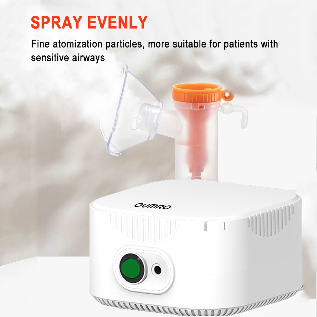 OUMRO Compact Nebulizer for Asthma Heavy-duty Nebulizer Machine with ...
