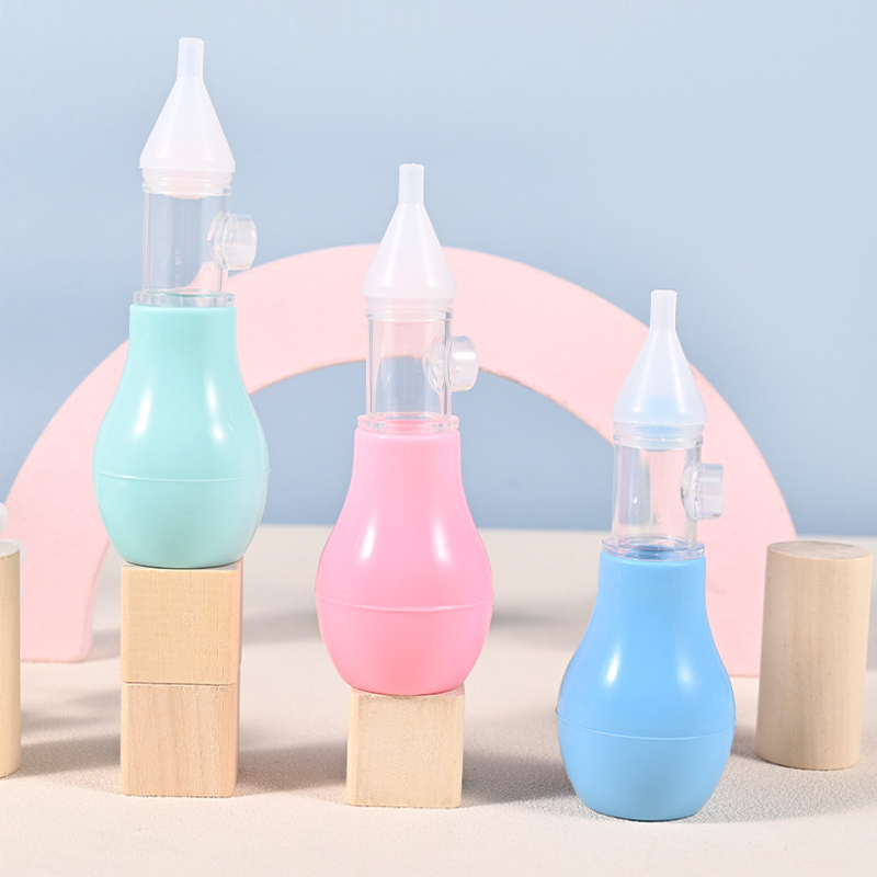 Anti-reverse flow silicone nose aspirator baby hand-pressure nasal ...