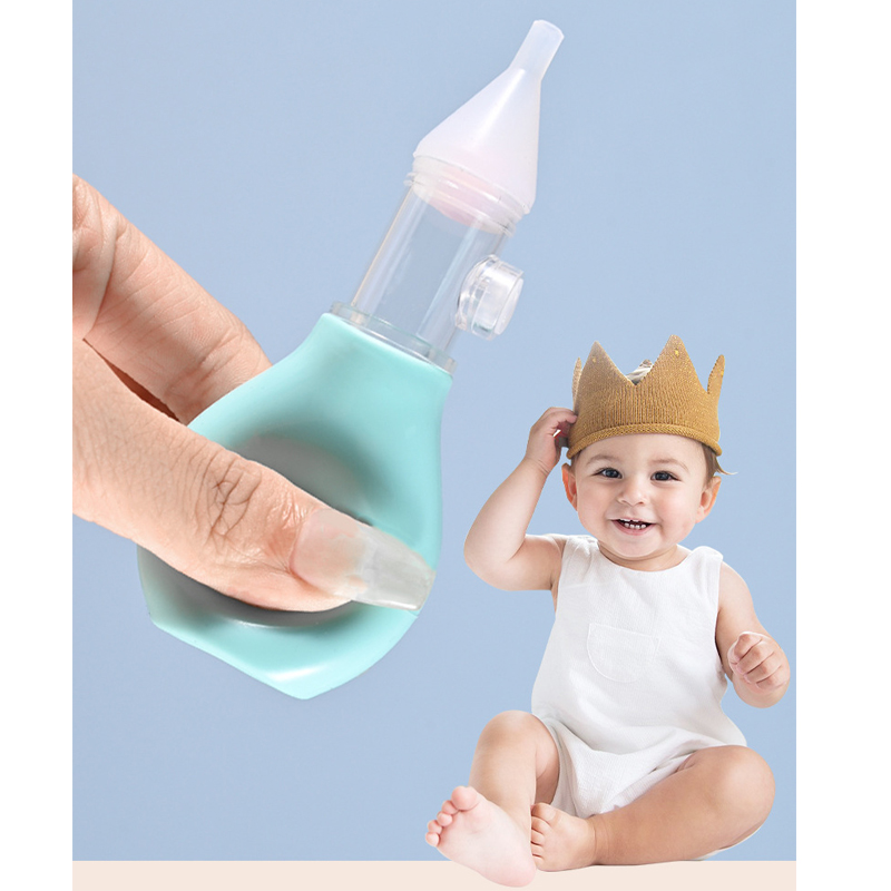 Anti-reverse flow silicone nose aspirator baby hand-pressure nasal ...