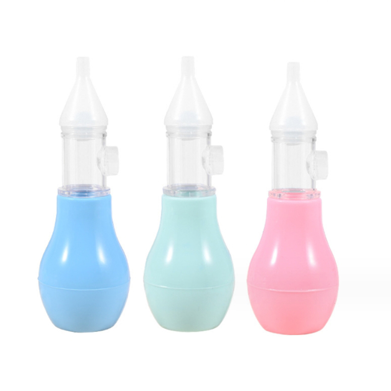 Anti-reverse flow silicone nose aspirator baby hand-pressure nasal ...