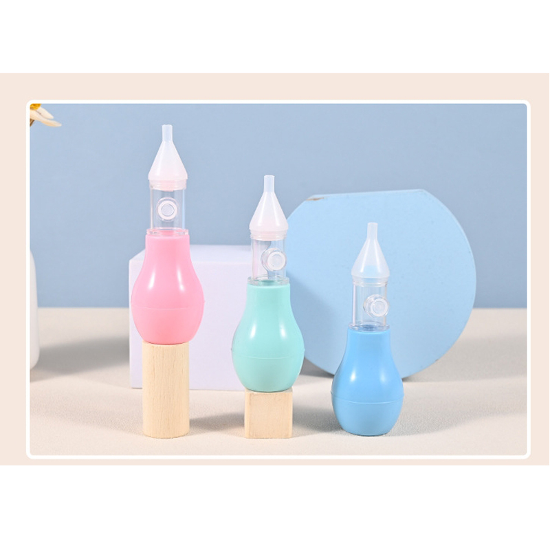 Anti-reverse flow silicone nose aspirator baby hand-pressure nasal ...