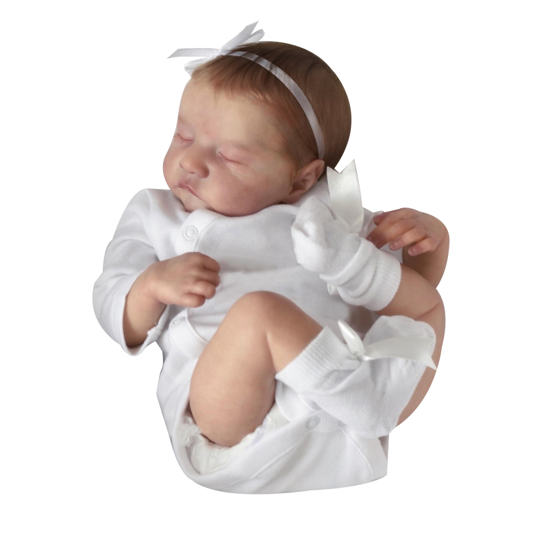 48cm Full Body Vinyl Already Painted Finished Doll Levi Sleeping Baby