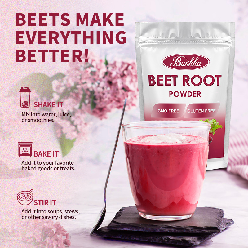 Bunkka Beet Root Powder 100% Organic Support for Increase Energy ...