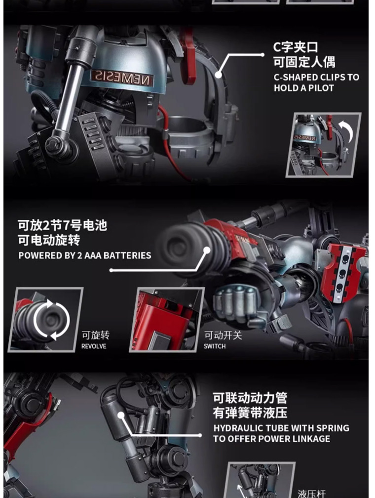 Joytoy JT6434 Warhammer 40K Grey Knight Heavenly Penalty Fear Knight ...