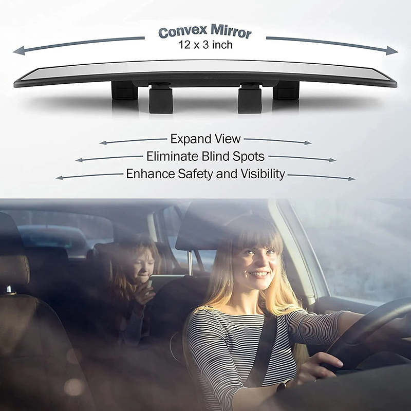 Panoramic Rearview Mirror for Car with Wide-Angle Anti-Glare Large Reflective Surface from Transmission & Parts - price 24.37