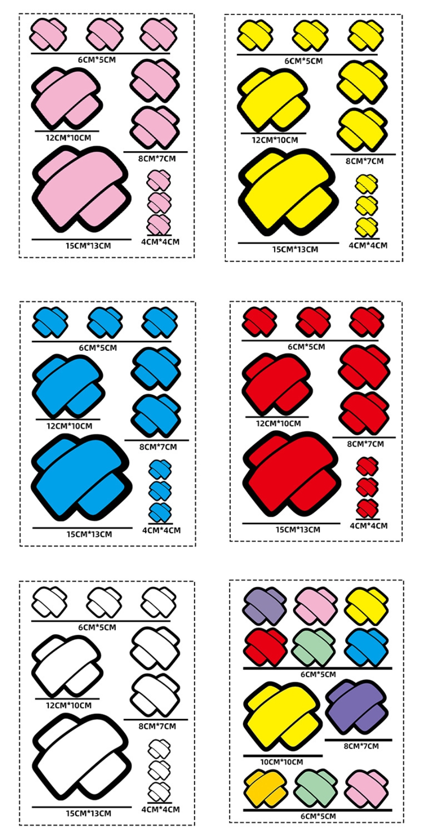 Car Decoration Stickers Motorcycle Scratch Blocking Stickers | Shopee ...