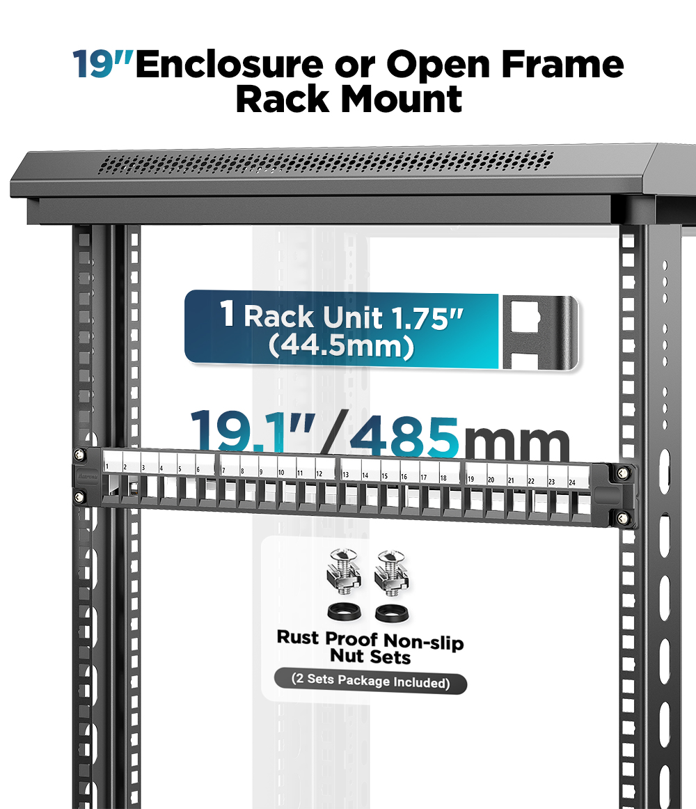 Upgrade Your Patch Panels - Kendall Howard - 1U 24 Port Keystone - View #10