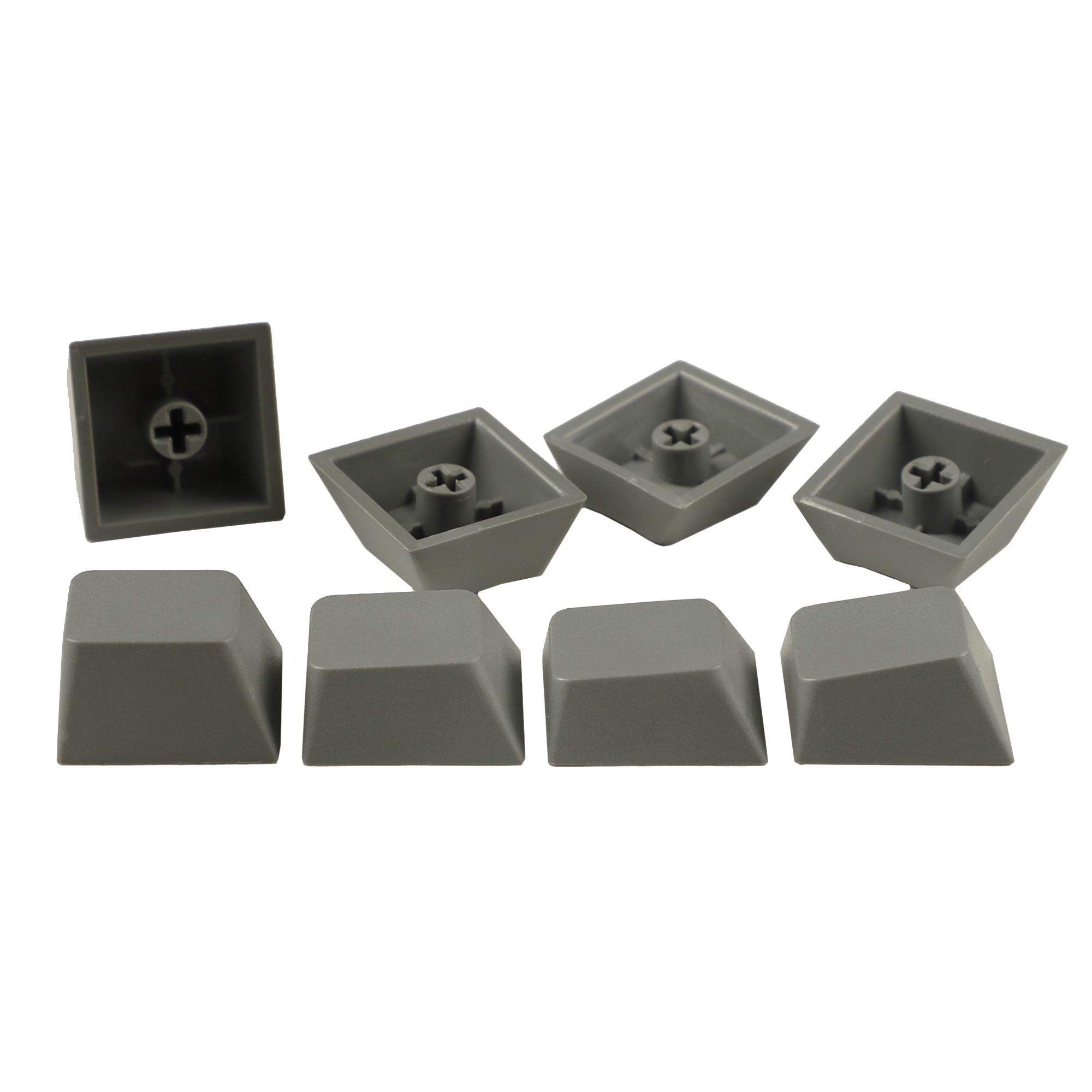 YMDK 10 Pcs Cherry profile 1u R1 R2 R3 R4 Blank Thick PBT Alphanumeric ...