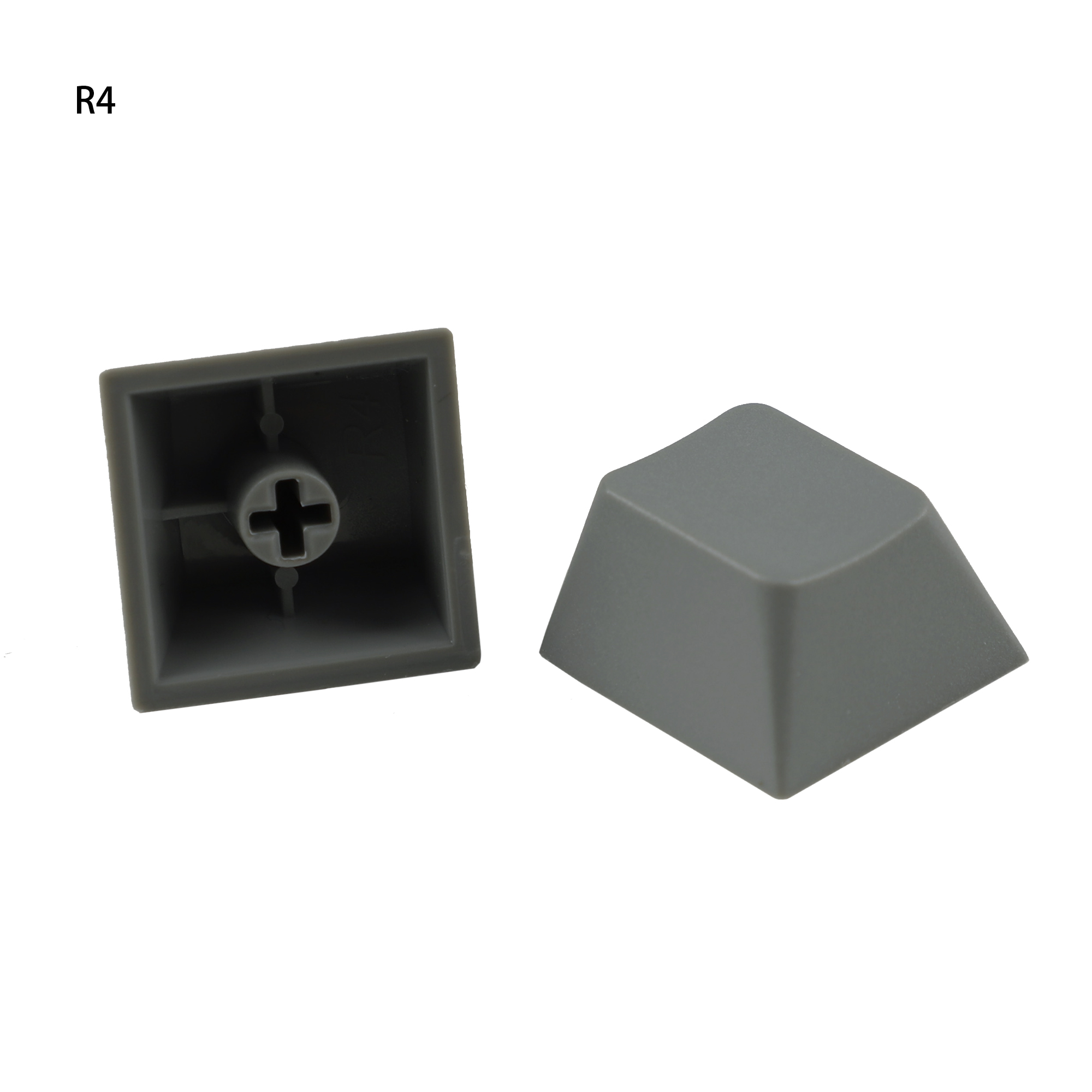 YMDK 10 Pcs Cherry profile 1u R1 R2 R3 R4 Blank Thick PBT Alphanumeric ...