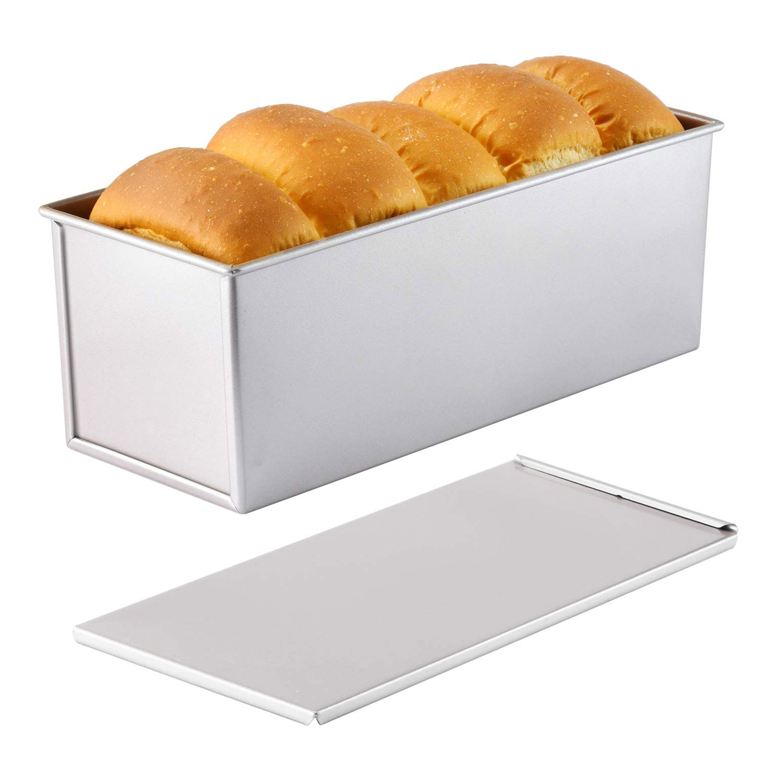 CHEFMADE Non-Stick Toast Mould with Slide Cover Bakeware Carbon Steel ...